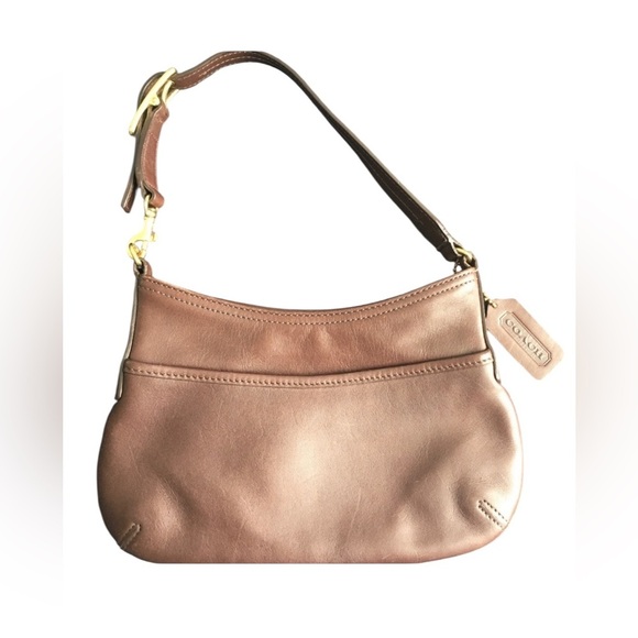 Coach 9295 Vintage Demi Pouch Mini Bag – Dark Brown Leather - Picture 1 of 11